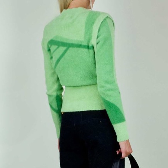 House Of Sunny Palm Green Suburban Knit Vest Sweater - Picture 2 of 9